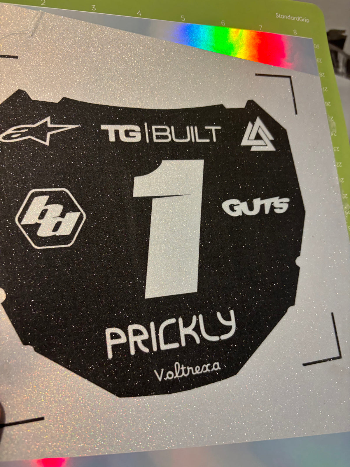 Odi plate decal