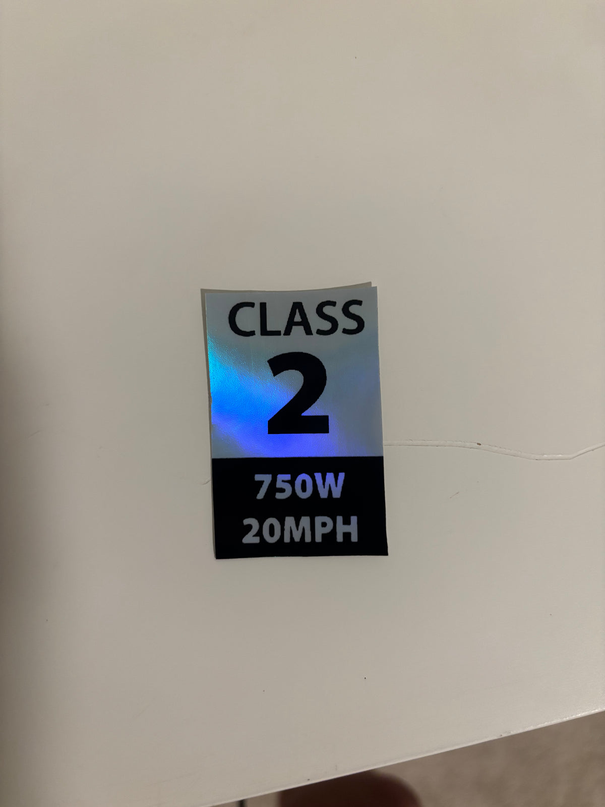 Class 2 e-bike stickers pack of 2