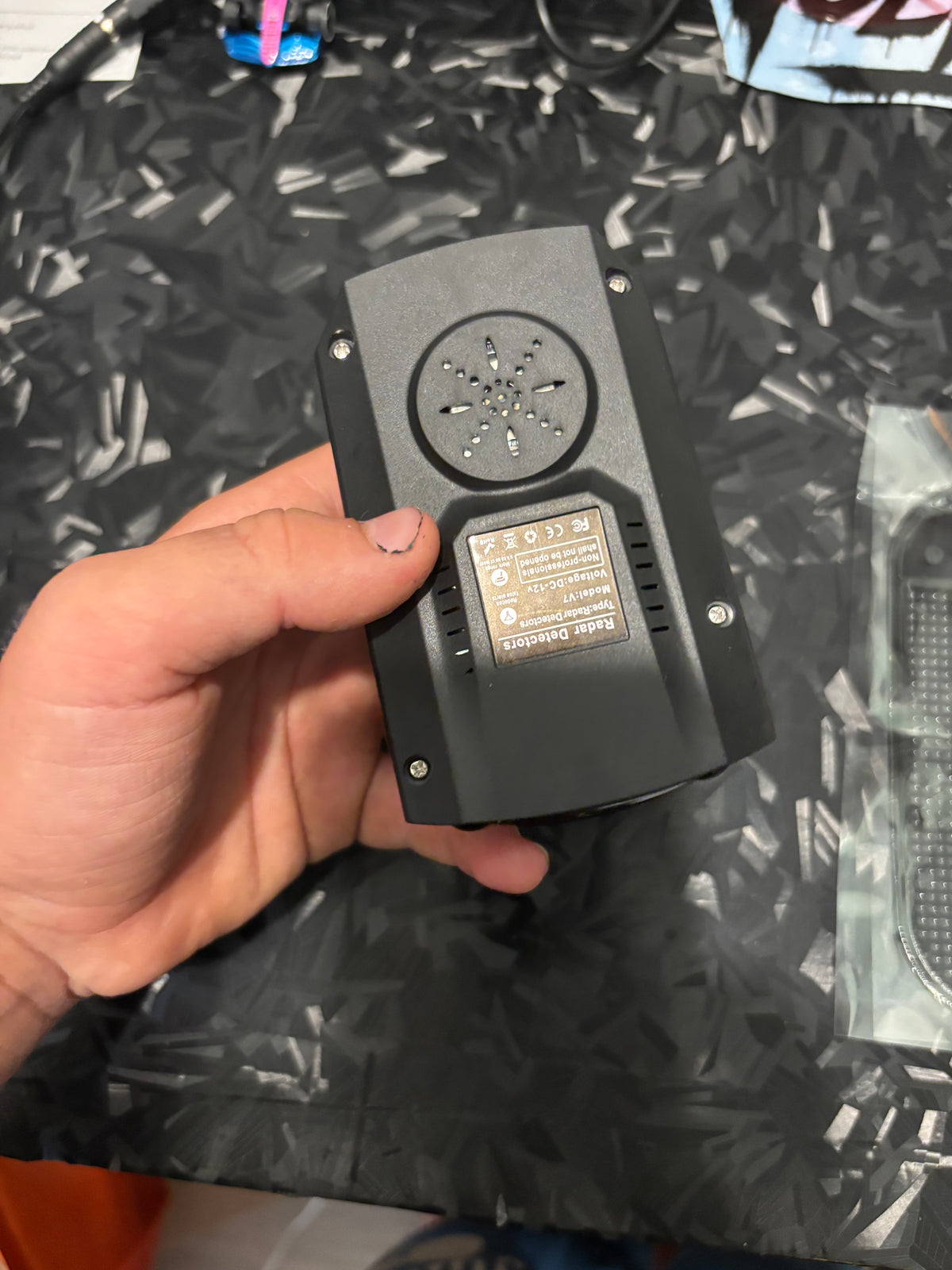 Battery powered radar scanner